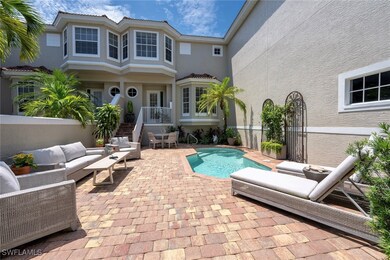 View of swimming pool with an outdoor hangout area