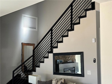 Stairs with a towering ceiling