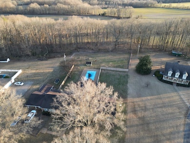 Bird's eye view featuring a rural view