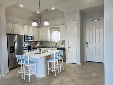 Kitchen with all stainless steel appliances & pant