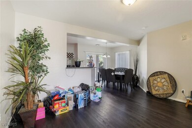 Dining area with wood finished floors and baseboards
