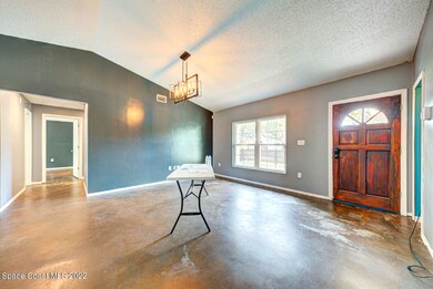 living room & front door