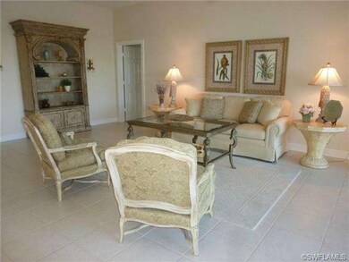 Spacious living room with all tile floors