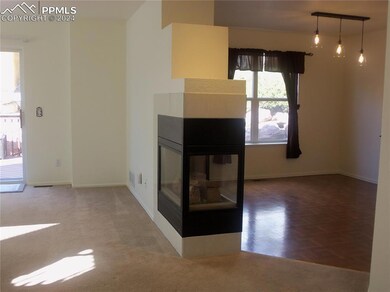 Gas Fireplace viewed from Living & Dining Rooms