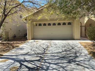 Garage with driveway