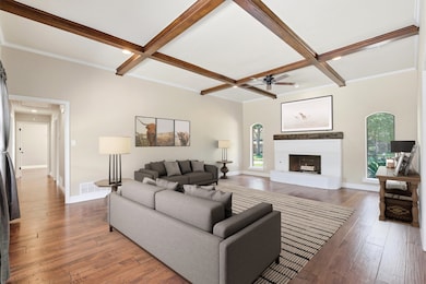 Virtually staged living room