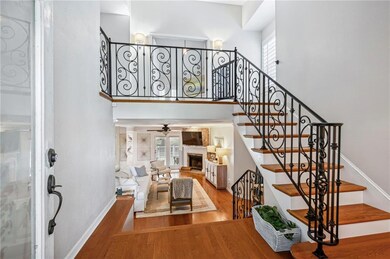 Gorgeous staircase leading to Primary suite & 2nd