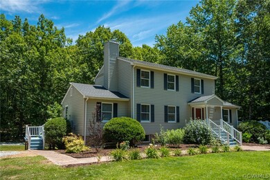 Front of the home showing the small side porch & c