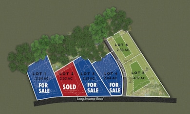 Timber Landing Map with lot numbers and