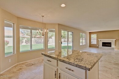 From Kitchen Island into Family Room