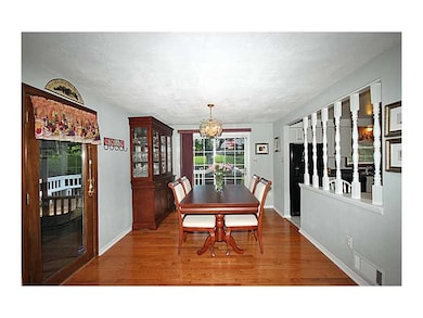 Dining Room. The beautiful hardwood floors glisten