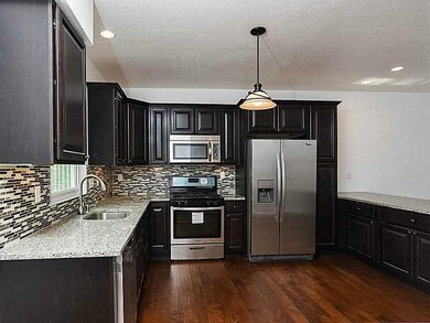 Kitchen. Oversized kitchen with room for butcher b