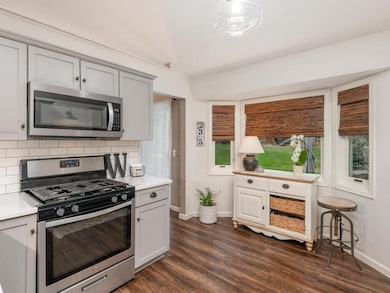 Bay window creates a useful nook