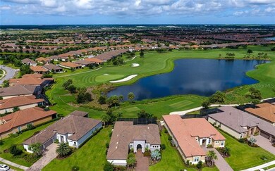 Another great aerial shot of the lake and golf cou
