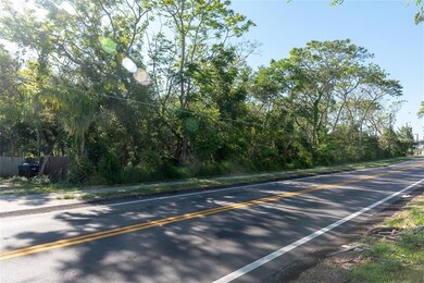 Road frontage of the property