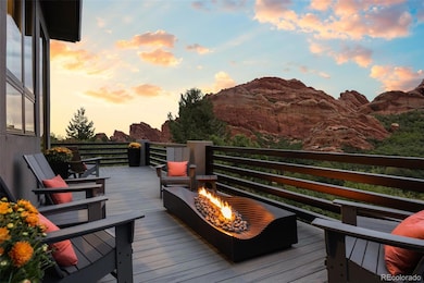 Back Deck Facing the Red Rocks