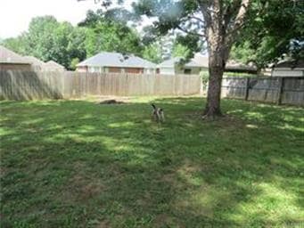 Fully privacy fenced backyard