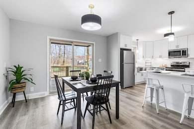 The kitchen is gorgeous and has a full stainless package!