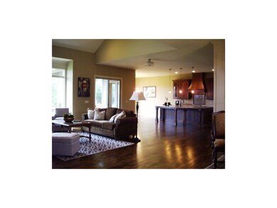 Deep rich mixed width rustic hardwoods throughout 