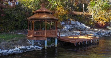 The gazebo is a perfect place for lakeside relaxin