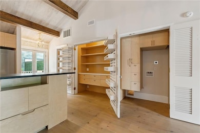 Huge pantry & laundry room with hookups for washer