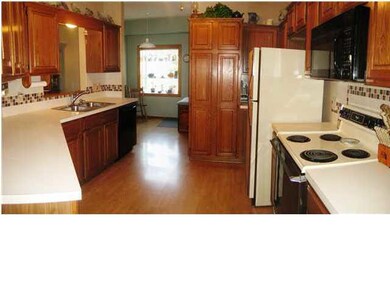 Kitchen with great counter space and pantry area.