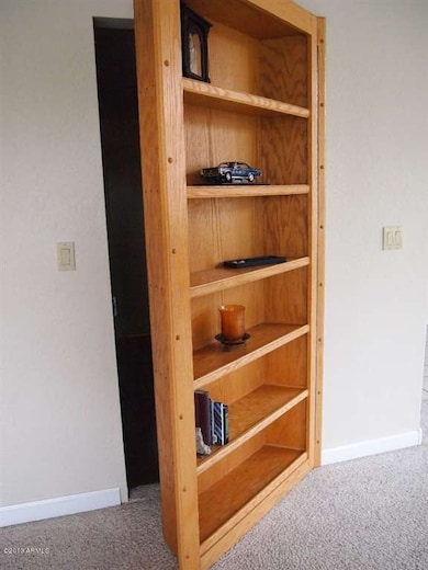 Hidden door bookshelf to basement