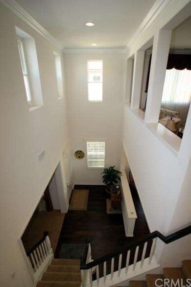Formal Entry with high ceilings and hardwood floor