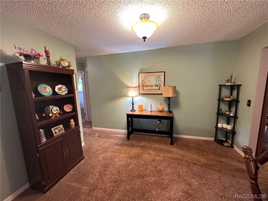 The rear portion of the living room