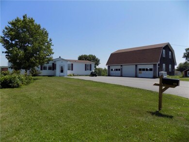 Exterior view of house & barn