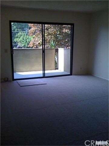 living room with balcony