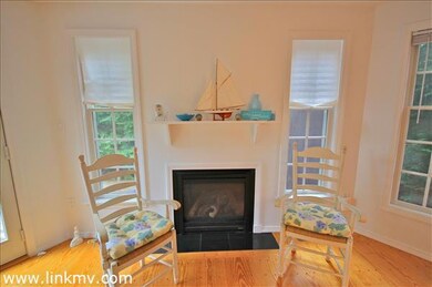 Gas fireplace in living room