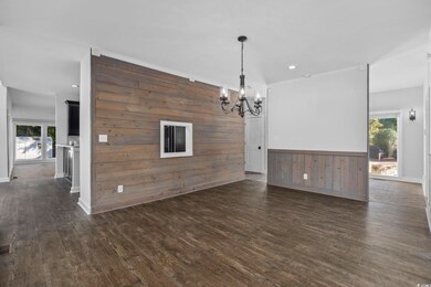 Interior space with crown molding, a healthy amoun