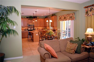 Family room opens to Kitchen and eating area.  Doo