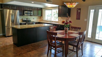 Kitchen and eat-in area