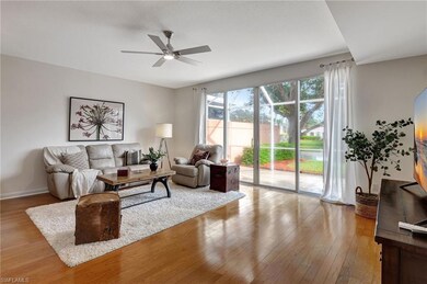 Living room featuring light wood-type flooring and