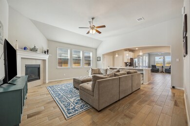 This inviting living area features an open layout