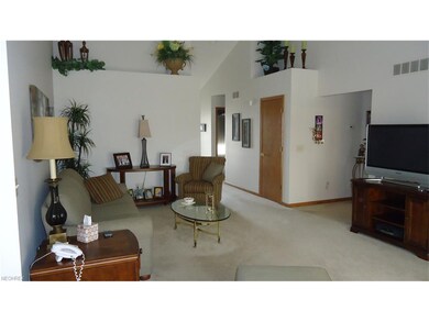 view of great room, overhead area for dcor/vaulted ceiling & extra closet