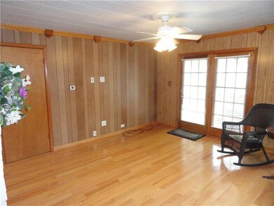 Great size living room with hardwood floors  and d