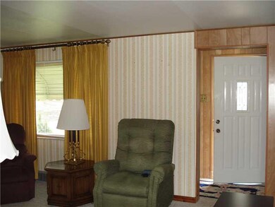 Living Room. Steel entry door