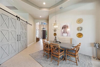 Custom barn doors add a designer touch and creates