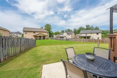 View of yard with a residential view, a patio, and