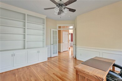 Office With Built In Bookcases/Cabinets