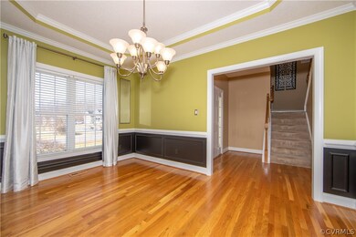 Located off Foyer and door to kitchen area.