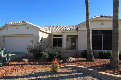 Nicely landscaped yard.