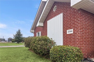 Closed view of the hurricane shutters