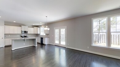 family room - kitchen
