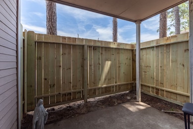 NEW FENCE just installed by the HOA for the patio!