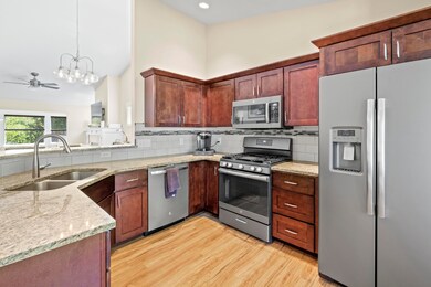 Kitchen with granite counters