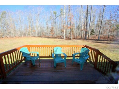 Home has wooden rear deck which is great for enter